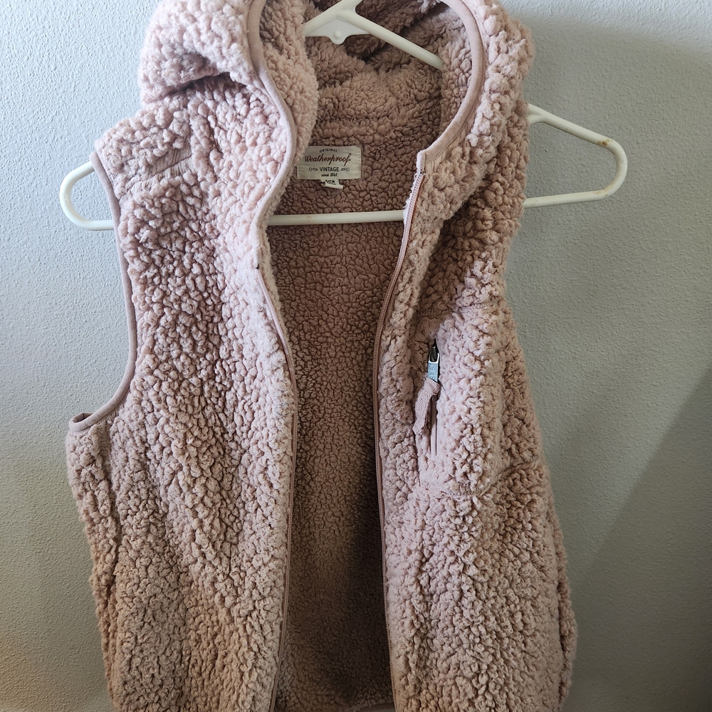 Wonder Nation Pink Sherpa Vest